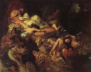 Eugene Delacroix Stgudie to the death of the Sardanapal Germany oil painting artist
